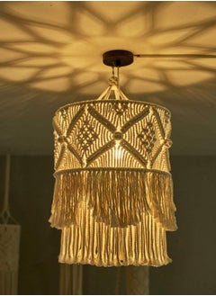 Handmade Wall Tapestry Lampshade Macrame Boho Decor
