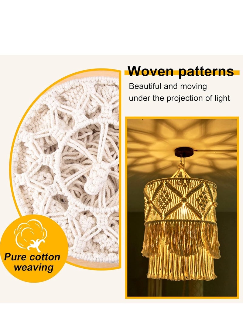 Antikiano - Handmade Wall Tapestry Lampshade Macrame Boho Decor - Image 1