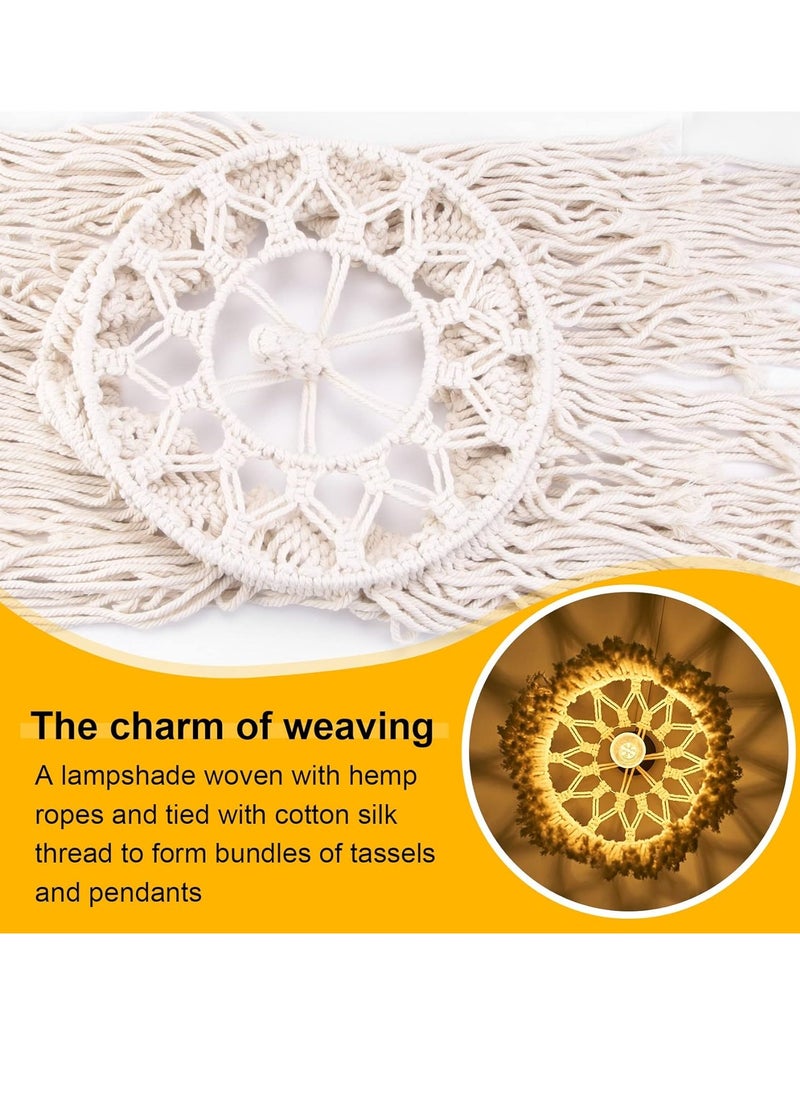 Antikiano - Handmade Wall Tapestry Lampshade Macrame Boho Decor - Image 1