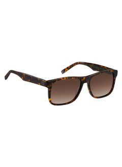 TOMMY HILFIGER Men's UV Protection Rectangular Shape Acetate Sunglasses TH 2073/S BROWN 46 - Lens Size: 45.6 Mm - Hvn  - Image 2