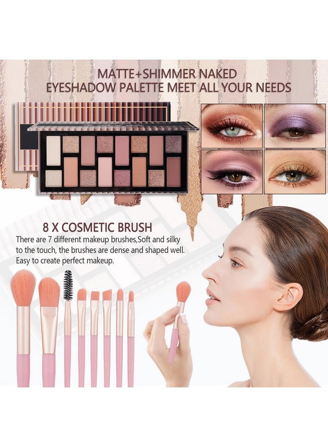 Moobirlet Teen Makeup Kit For Girl Include Eyeshadow Paletteeyelinermakeup Brush Setlipgloss Setmascara Eyebrow Pencil Make Up Set Gift For Women Full Kit - Image 4
