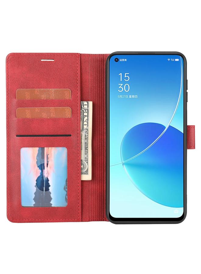 S-TOP Case For OPPO Reno6 5G Classic Wallet Flip Leather Phone Case - Image 4