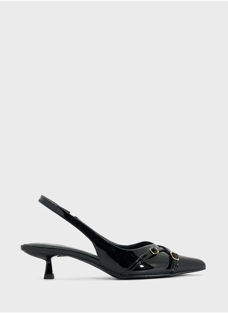 ايلا Low Heel Sling Back Pump