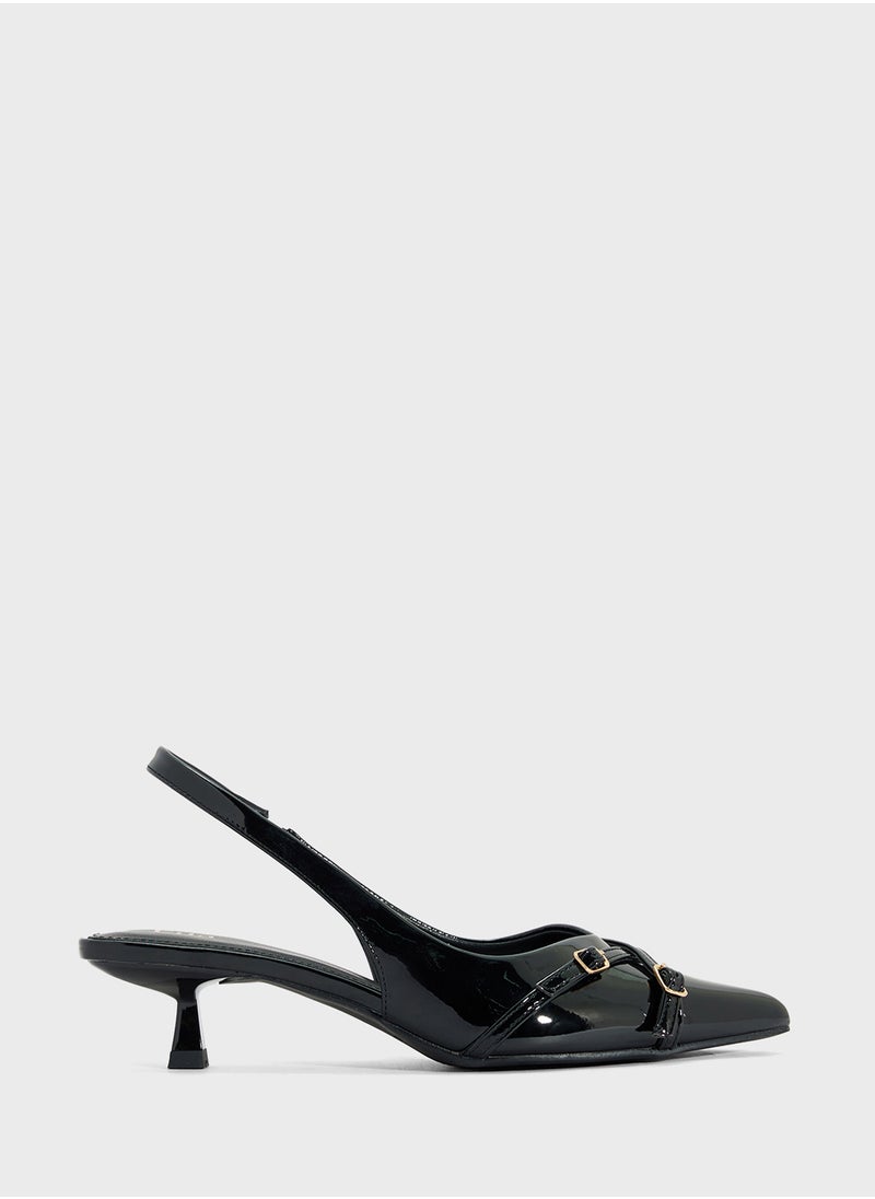 ELLA Low Heel Sling Back Pump  - Image 1