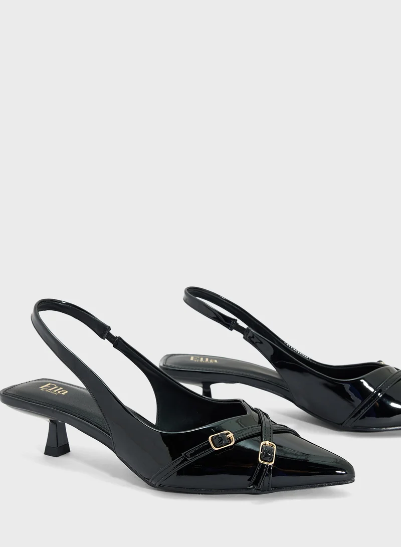 ELLA Low Heel Sling Back Pump