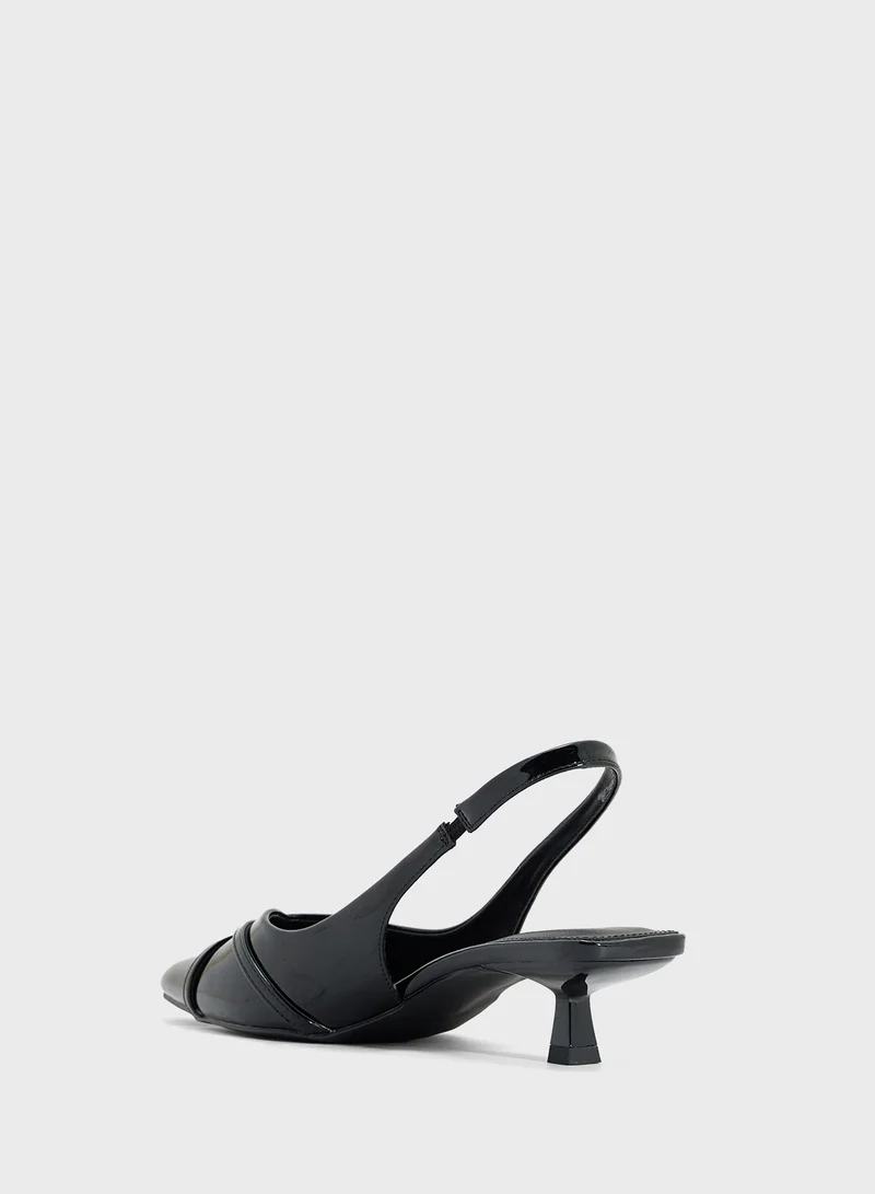 ELLA Low Heel Sling Back Pump