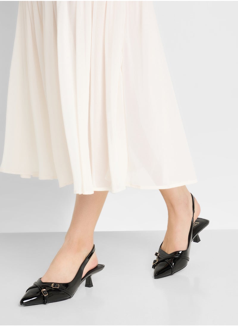 ELLA Low Heel Sling Back Pump  - Image 5