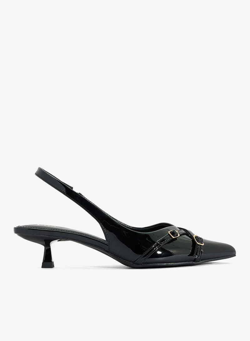 ايلا حذاء بكعب منخفض بحزام خلفي