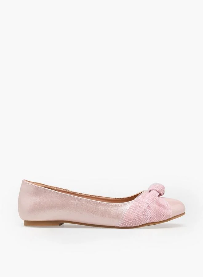 ليتل ميسي Girls Slip-On Ballerina Shoes