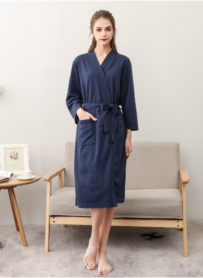 Bukela Women Waffle Robes, Couple Robes, Kimono Robes with Soft Shine Pockets Bathrobes Bathrobe Pajamas Bath Towels, Bathroom, Resort Hotel Spa, Great for After Shower or Swim  - Image 1