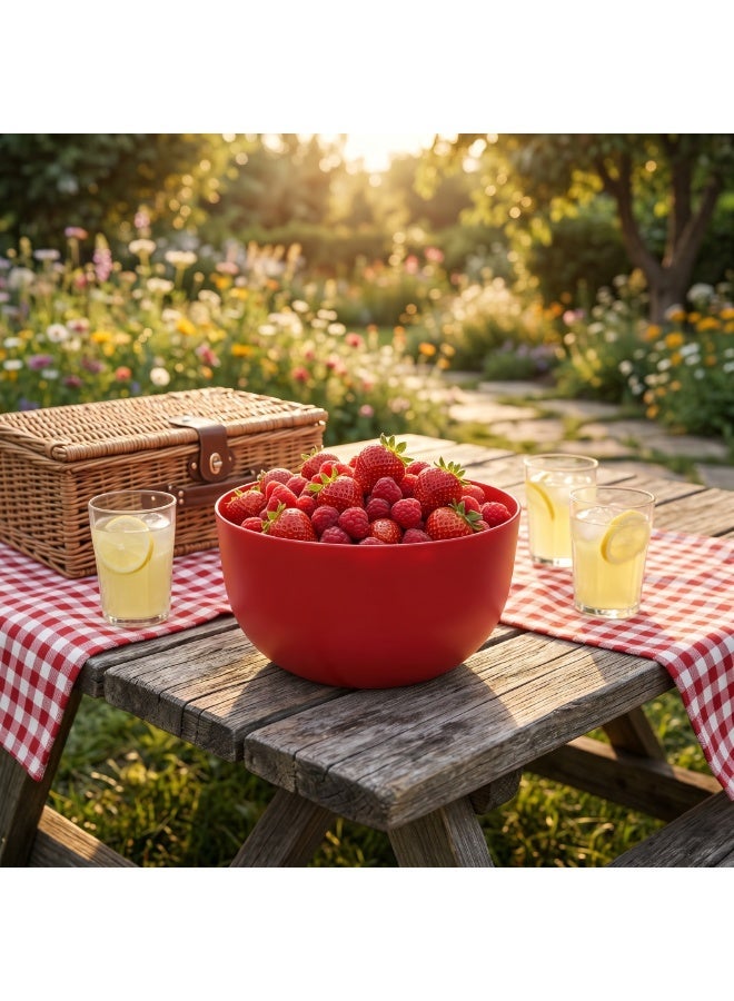 EasyGO Easy-Go Set of Reusable Plastic Bowls 1.1L (3 Bowls) BPA Free PP – Microwave, Freezer & Dishwasher Safe - Sunset - Image 1