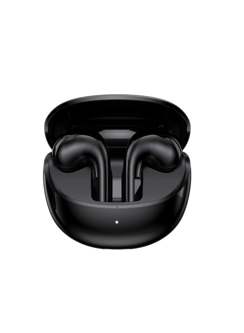 GRABIT GTunes Mini Wireless Earbuds with Charging Case – True Stereo Sound, Bluetooth 5.3, Touch Control, IPX5 Waterproof, Long-Lasting Battery (Black) - Image 1