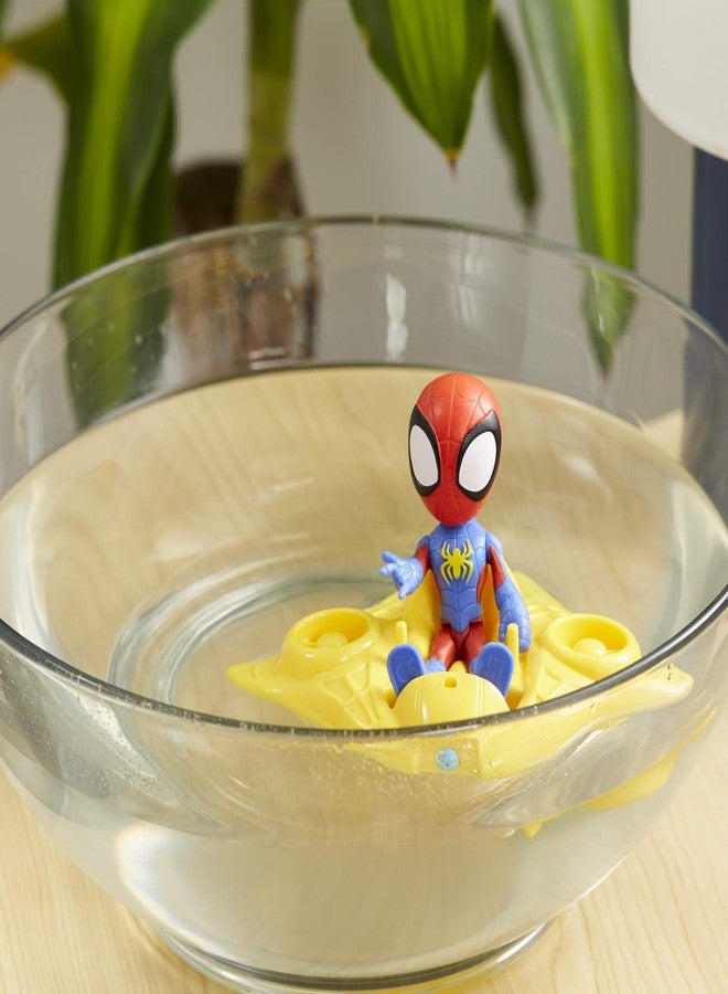 SPIDEY AND HIS AMAZING FRIENDS Marvel Spidey and His Amazing Friends Spidey Water Web Raft, Preschool Water Toy with Spidey Action Figure for Kids Ages 3 and Up - Image 4