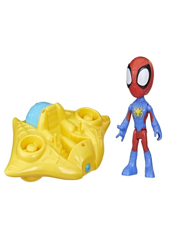 SPIDEY AND HIS AMAZING FRIENDS Marvel Spidey and His Amazing Friends Spidey Water Web Raft, Preschool Water Toy with Spidey Action Figure for Kids Ages 3 and Up - Image 1