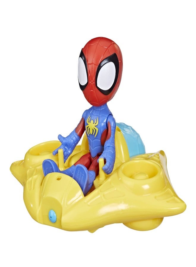 SPIDEY AND HIS AMAZING FRIENDS Marvel Spidey and His Amazing Friends Spidey Water Web Raft, Preschool Water Toy with Spidey Action Figure for Kids Ages 3 and Up - Image 2