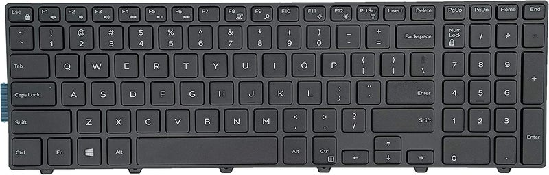 WISTAR Laptop Keyboard for Dell INSPIRON 15 3000 3559 3565 3568 3573 3576 3558 3542 3541 3543 3551 3552 3555 3573 3576, DELL INSPIRON 17 5748 5749 5758 5759 5755 - Image 1