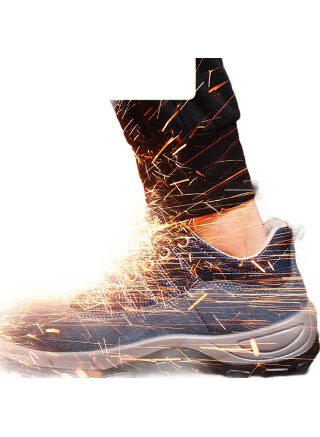 JUNBU Safety Shoes For Men, Winter Steel Toe Cap, Anti-Smashing, Anti-Puncture, Wear-Resistant, Lightweight, Welding Work Safety Functional Shoes 2156-1 Size 42 - Image 2