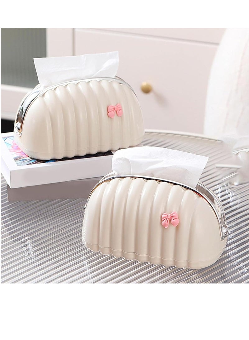 Cute Design Tissue Box Holder, Acrylic Bag Shape Tissue Dispenser, Decorative Piece, Suitable for Bathroom, Dresser, Nightstand, Office, Bedroom. - Image 4