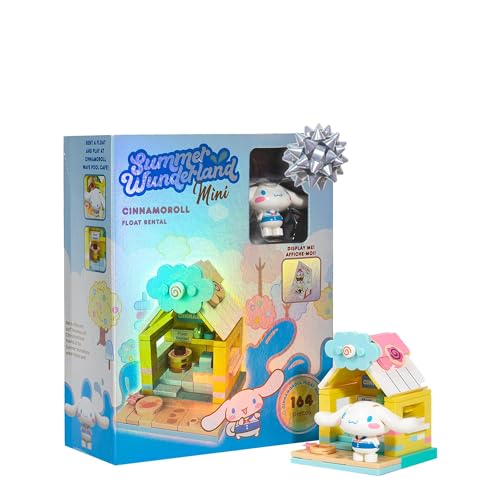 Hamee Sanrio Hello Kitty and Friends Summer Wunderland Mini Cute Water Theme Park Building Block Set Birthday Gift Party Favor Stress Relief Collectible Toy Compatible with Lego Cinnamoroll - Image 1