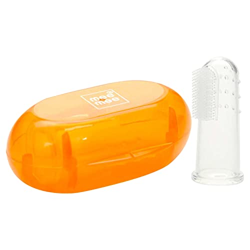 Mee Mee Unique Finger Brush (Orange) - Image 1
