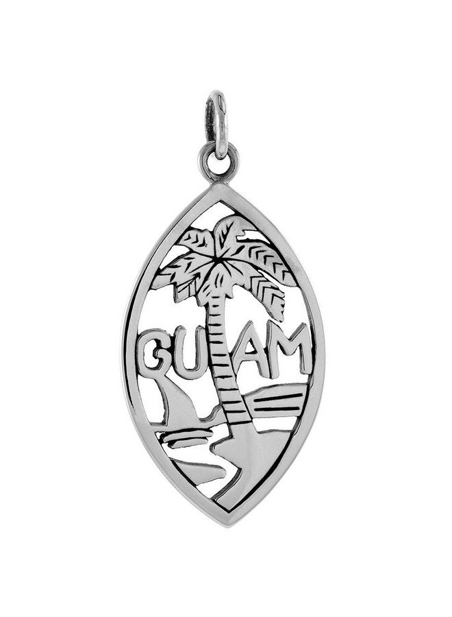 Sabrina Silver Sterling Silver Guam Word Pendant No Chain - Image 1