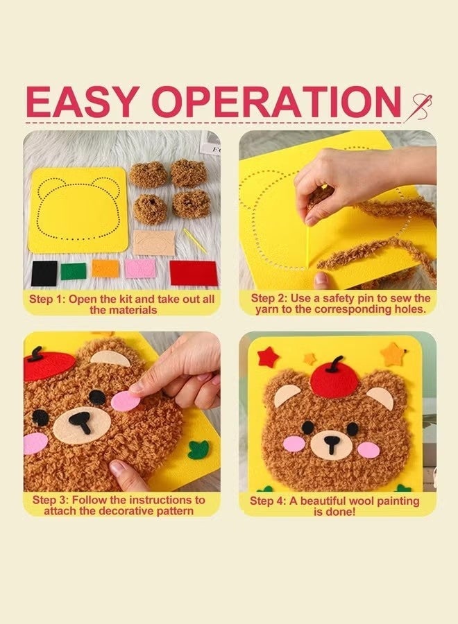 أخبار مجموعة أدوات خياطة دمى للأطفال مكونة من 8 قطع DIY للتعليم المبكر، فنون وحرف يدوية، مجموعات حرف يدوية، فنون وحرف يدوية للأطفال، ألعاب هدايا للبنات والأطفال من سن 4 إلى 10 سنوات - Image 5