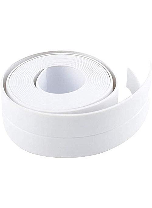 Bitrexup Bitrexup Oil Proof Caulk Tape Strip PVC Self Adhesive Caulking Sealing Tape for Kitchen Sink Platform Toilet Bathroom Shower and Bathtub 32m38cm white 1pcs  - Image 1