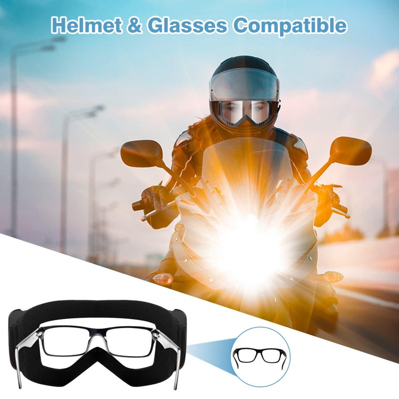 Lievermo Dirt Bike Motorcycle ATV Motocross Ski Offroad MX Racing Helmet Goggles Windproof Dustproof Glasses for Adults Youth (Clear) - Image 5