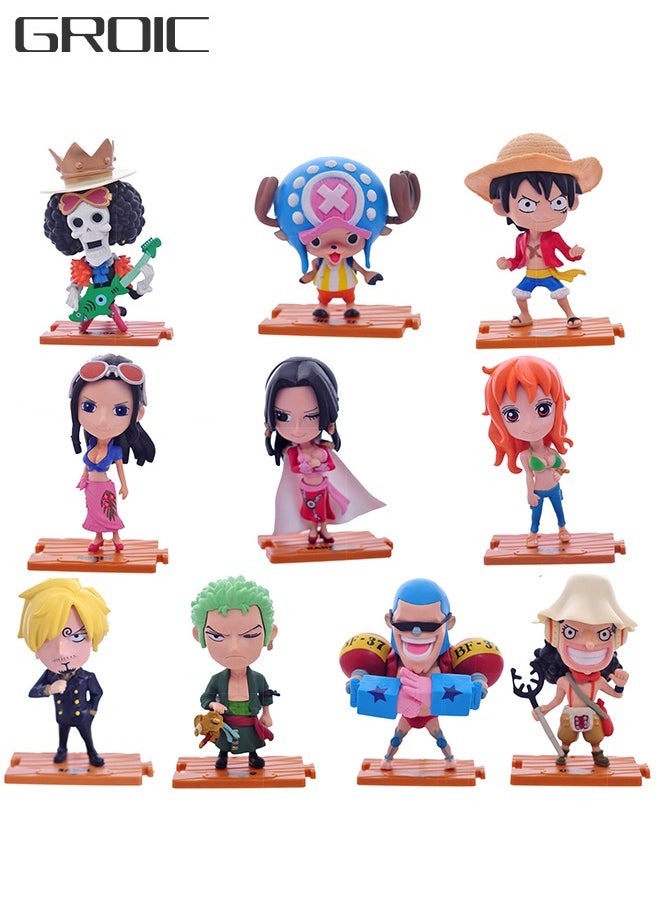 GROIC 10-Piece Luffy and Other Action Figures  - Image 1