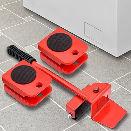 Kruptl Furniture Lifter Mover Tool Set with Furniture Pads Lifting Tool Furniture Mover Lifter for Household Furniture Lifter and Rollers Set for Home Appliance Multicolor Pack of 1 - Image 3