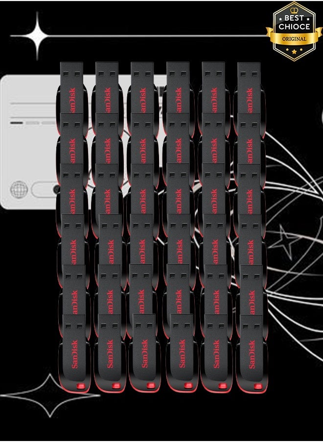 Sandisk 34 Pieces SanDisk Curzer Blade USB 2.0 Flash Drive 32GB  - Image 1