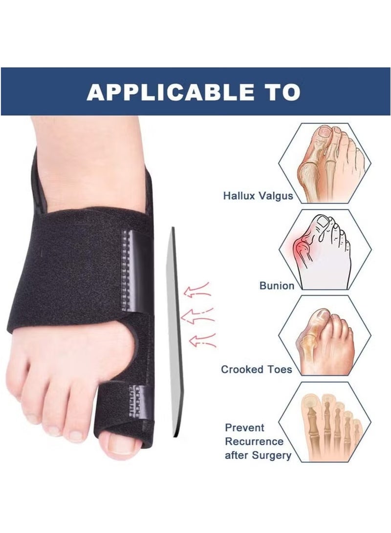 XUN Bunion Corrector Splint Orthopedic Big Toe Straightener Non-Surgical Hallux Valgus Correction Hammer Toe Straightener Corrector for Pain Relief Fits Men and Women - Image 5