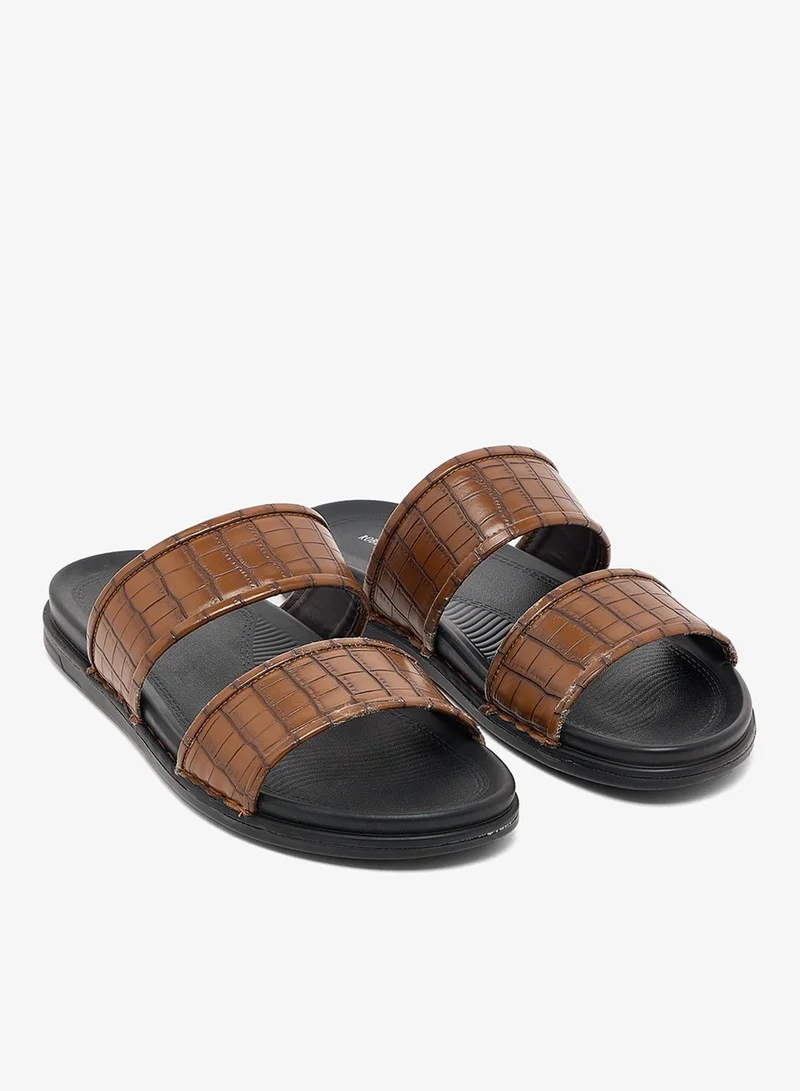 Robert Wood Comfortline Croc Emboss Casual Sandals
