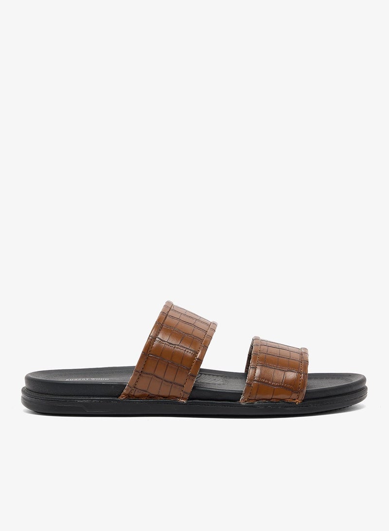 Robert Wood Comfortline Croc Emboss Casual Sandals - Image 2