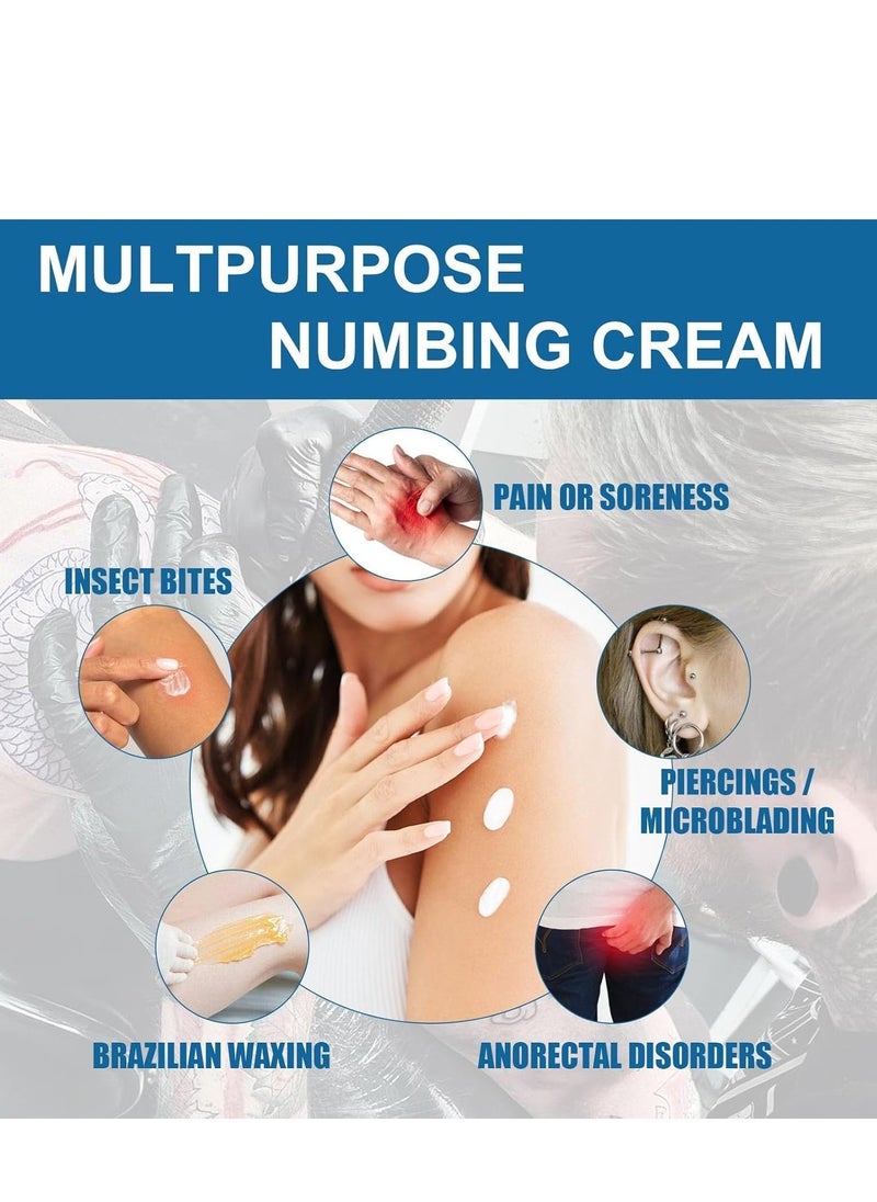 SOUTH MOON - Tattoo Numbing Cream, 6-8 Hours Painless Numbing Cream for Tattoos Extra Strength, Long Lasting Painless Tattoo Numbing Cream for Tattoo, Waxing, Microneedling (1.41Oz) - Image 1