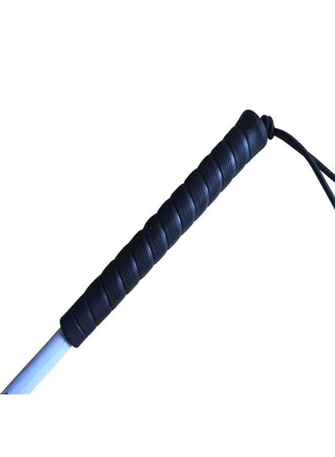 VISIONU Aluminum Folding Cane for the Blind,Folds Down 4 Sections, White Cane,with 2 Tips, (Black Handle, 80 cm) - Image 3