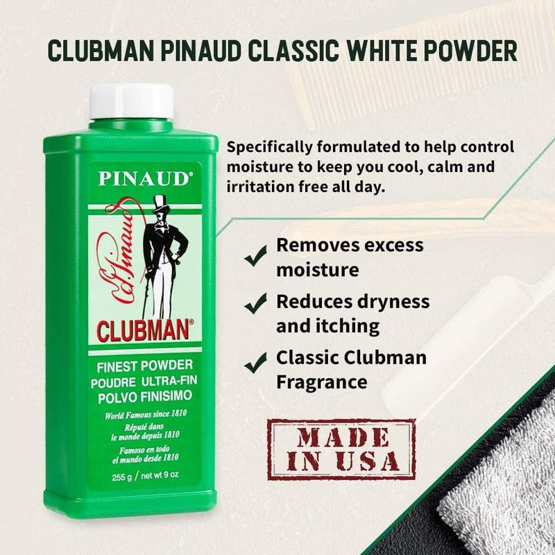 Clubman Flesh PINAUD Finest Powder 255 Grams 9 Ounces - Image 3