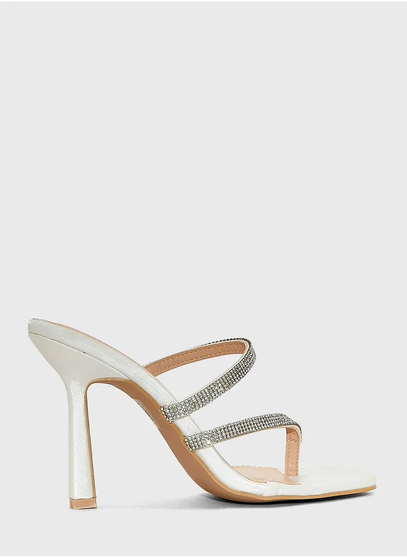 Ella Limited Edition Diamante Strapy Mule