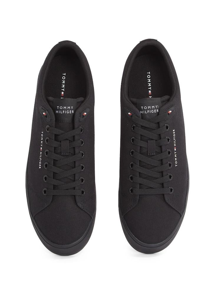 TOMMY HILFIGER HIGH VULCANISED LOW CORE CANVAS TRAINERS  - Image 5
