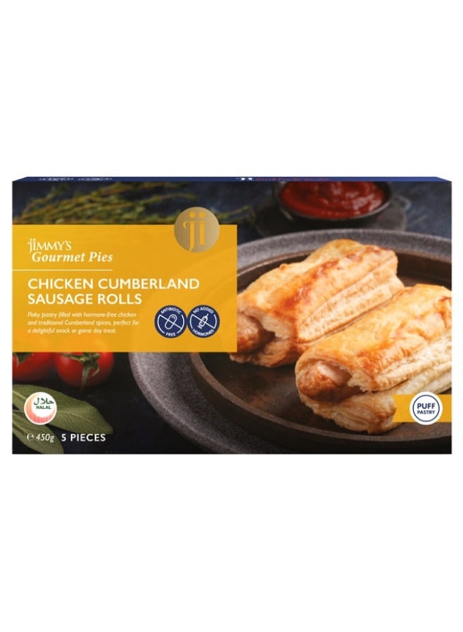 Chicken Sausage Rolls, Cumberland - 450g (5 Pcs), UAE