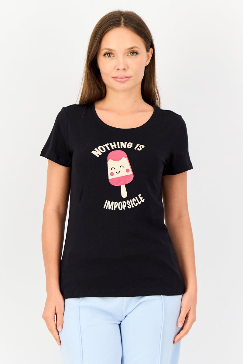 zivame Women 2 Pcs Solid Short Sleeves Sleepwear Tops, Multicolor - Image 1