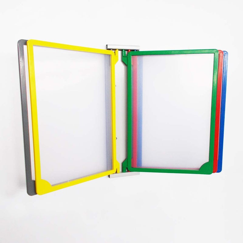 Infomate Supreme Wall Unit A3 Size with 5 Folder Multicolored folders - Wall Hanging File folders. - Image 5