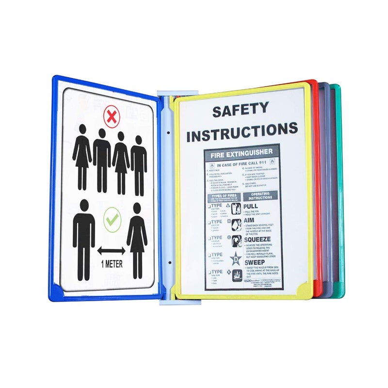 Infomate Supreme Wall Unit A3 Size with 5 Folder Multicolored folders - Wall Hanging File folders. - Image 3