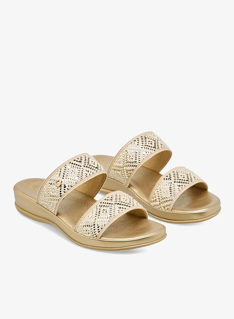لو كونفورت Women Embellished Raffia Sandals