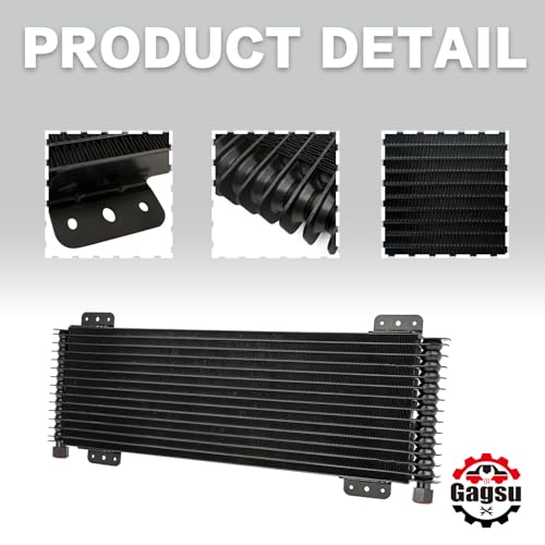 Gagsu Low Pressure Drop Transmission Oil Cooler LPD47391 4739 40,000 GVW with Mounting Hardware (Black) - Image 5