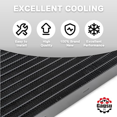 Gagsu Low Pressure Drop Transmission Oil Cooler LPD47391 4739 40,000 GVW with Mounting Hardware (Black) - Image 4