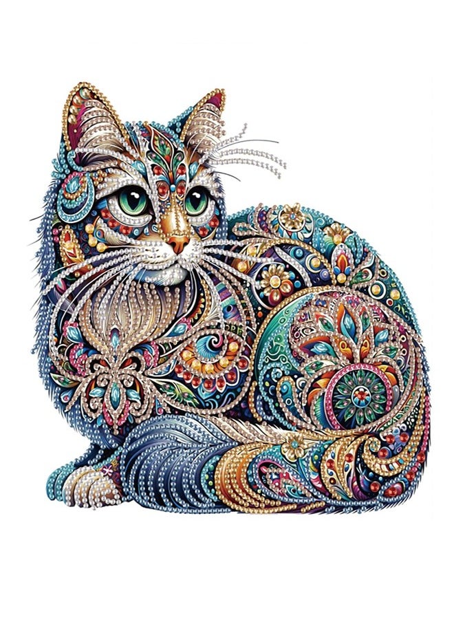 Generic - 5D Special Shaped Diamond Art Set, Suitable For Beginners And Adult Cats, Diamond Painting Set For Home Wall Decoration Gifts 12 × 12 Inches/30 × 30 Centimeters - Image 1