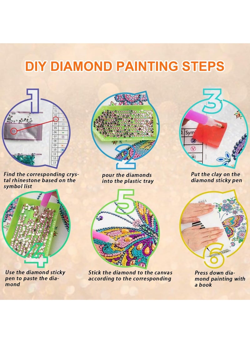 Generic - 5D Special Shaped Diamond Art Set, Suitable For Beginners And Adult Cats, Diamond Painting Set For Home Wall Decoration Gifts 12 × 12 Inches/30 × 30 Centimeters - Image 1