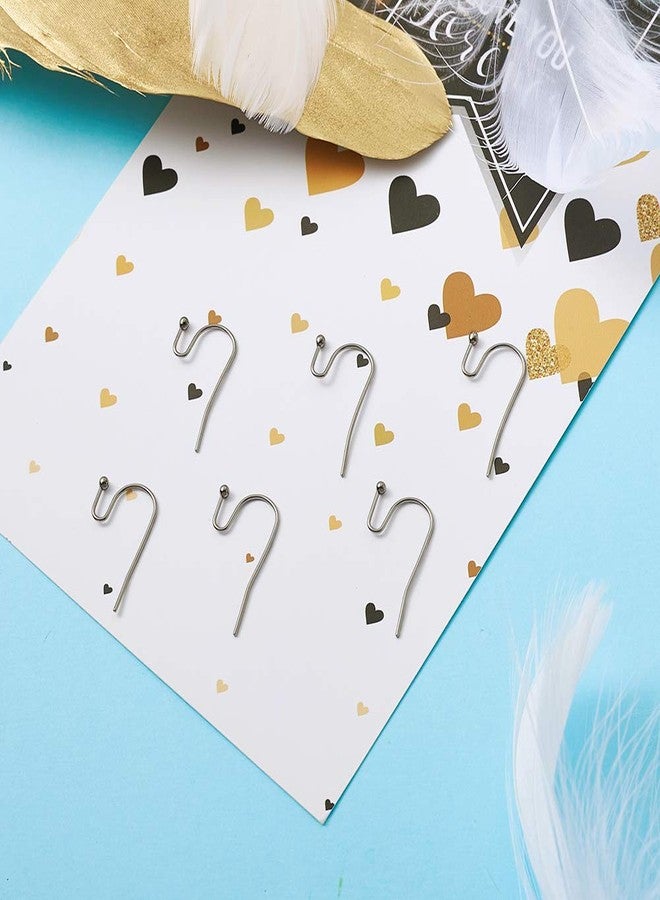 KISSITTY 300-Piece Hypoallergenic 316 Stainless Steel French Hook Ball Dot Ear Wires 22x12x2mm Dangle Earring Findings for DIY Jewelry Making - Image 2