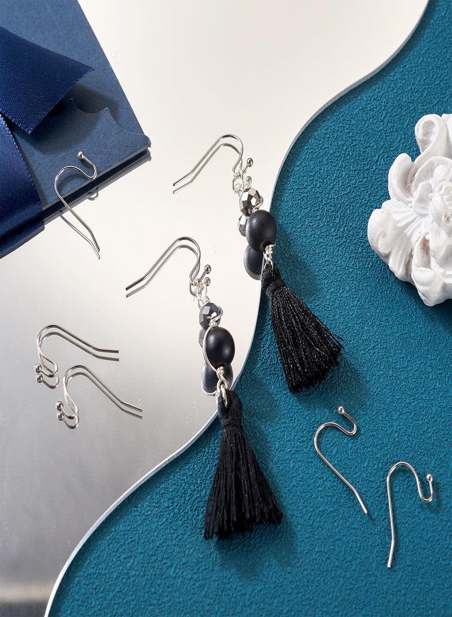 KISSITTY 300-Piece Hypoallergenic 316 Stainless Steel French Hook Ball Dot Ear Wires 22x12x2mm Dangle Earring Findings for DIY Jewelry Making - Image 3